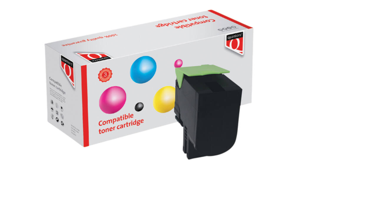 Tonercartridge Quantore alternatief tbv Lexmark 70C0X10 zwart