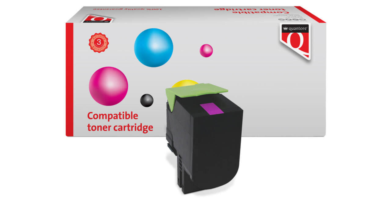 Tonercartridge Quantore alternatief tbv Lexmark 71B20M0 rood