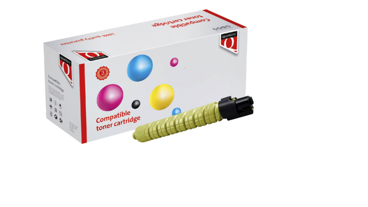 Toner Quantore alternatief tbv Ricoh 841507 geel