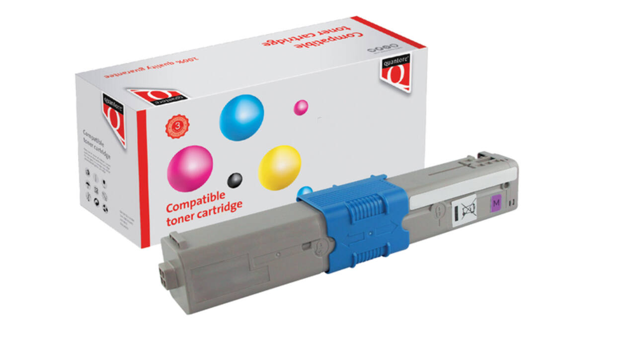 Toner Quantore alternatief tbv Oki 46507614 rood