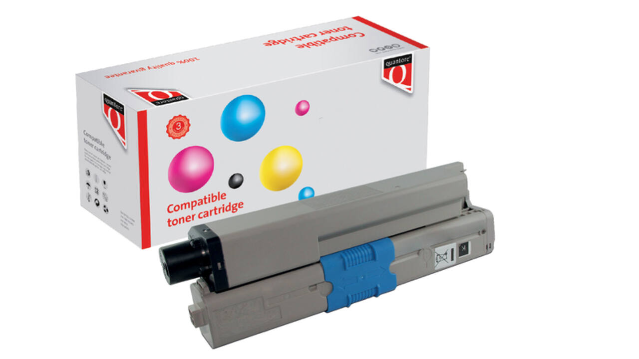 Toner Quantore alternatief tbv Oki 46490608 zwart