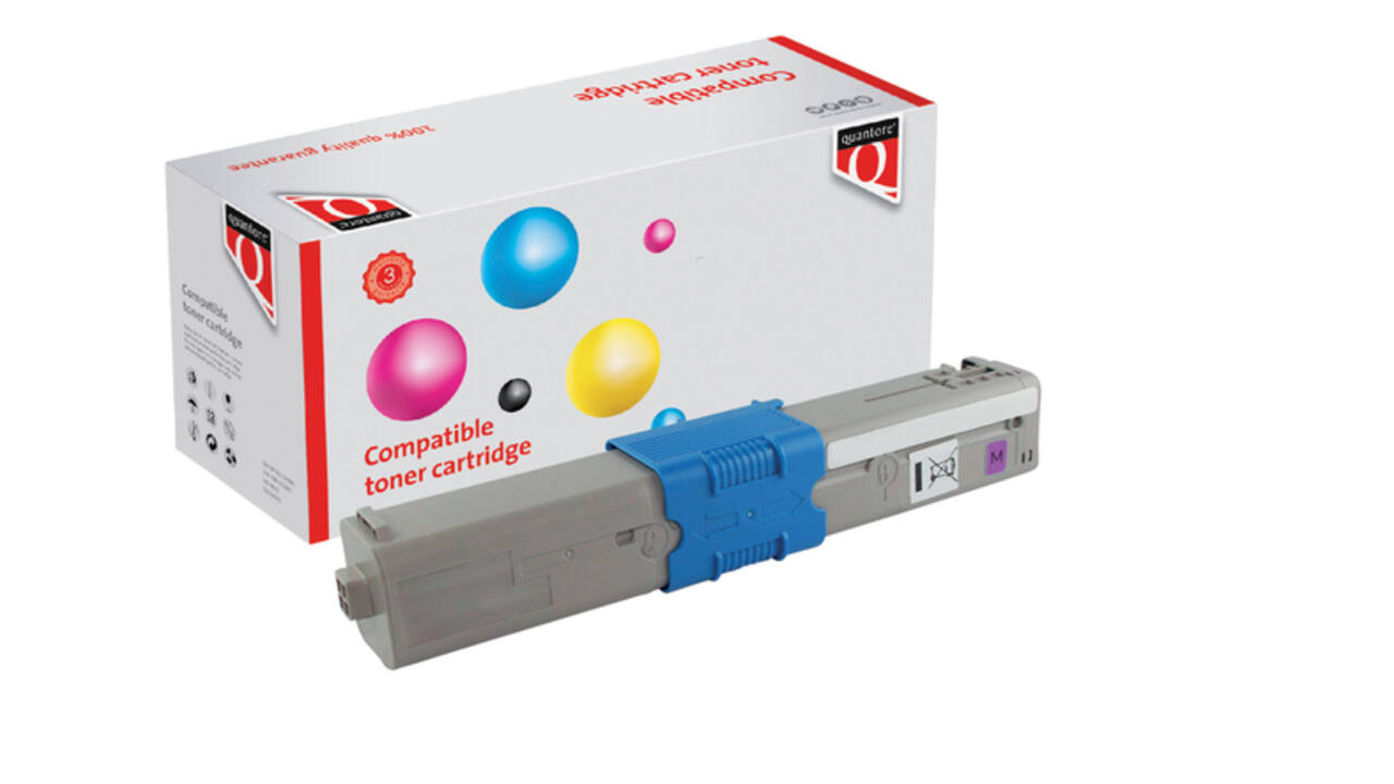 Toner Quantore alternatief tbv Oki 44973510 rood