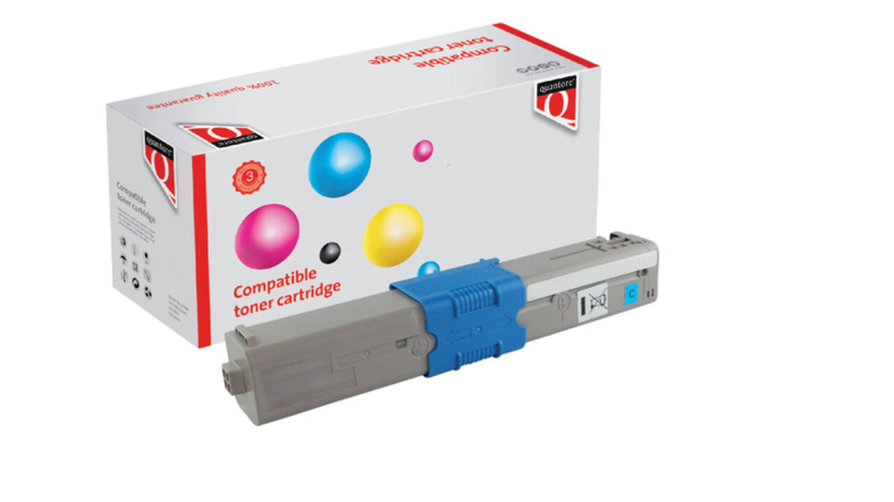 Toner Quantore alternatief tbv Oki 46508711 blauw