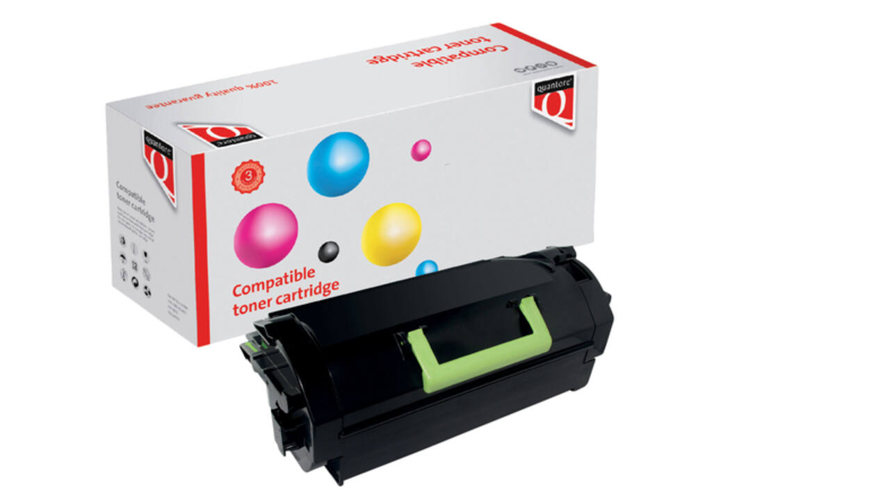 Tonercartridge Quantore alternatief tbv Lexmark 24B6015 zwart