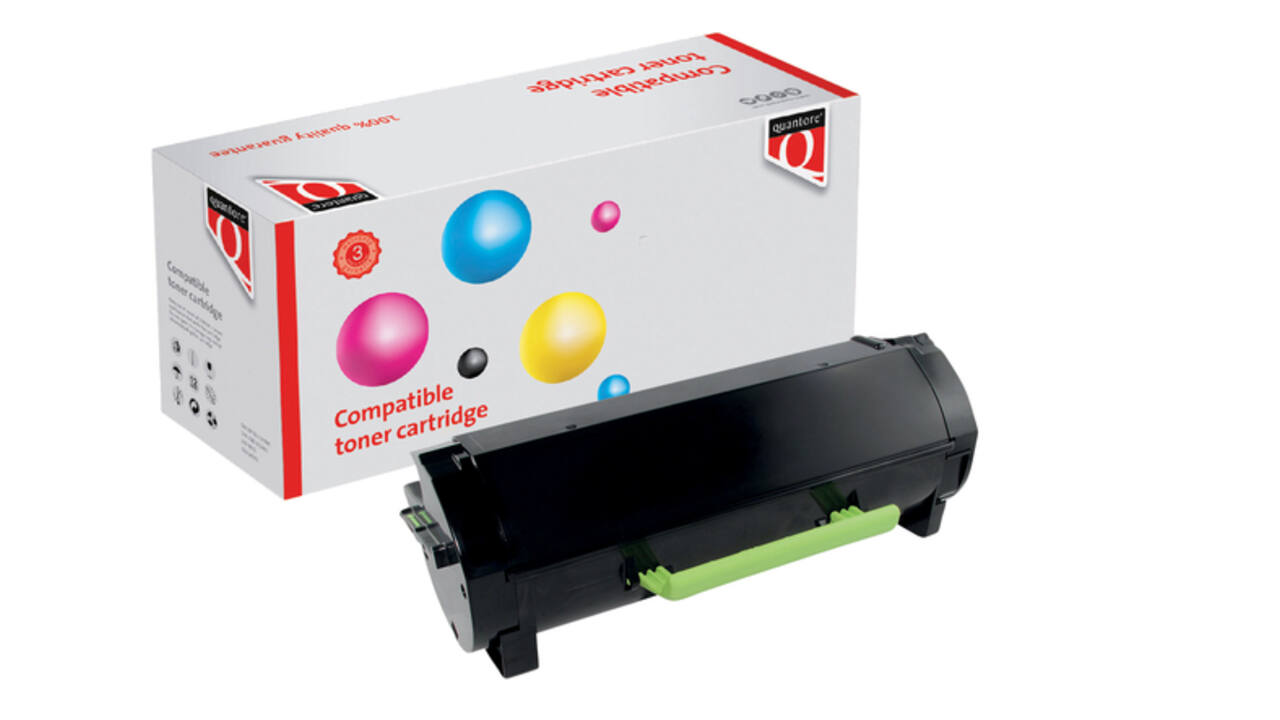 Tonercartridge Quantore alternatief tbv Lexmark 60F2X00 zwart