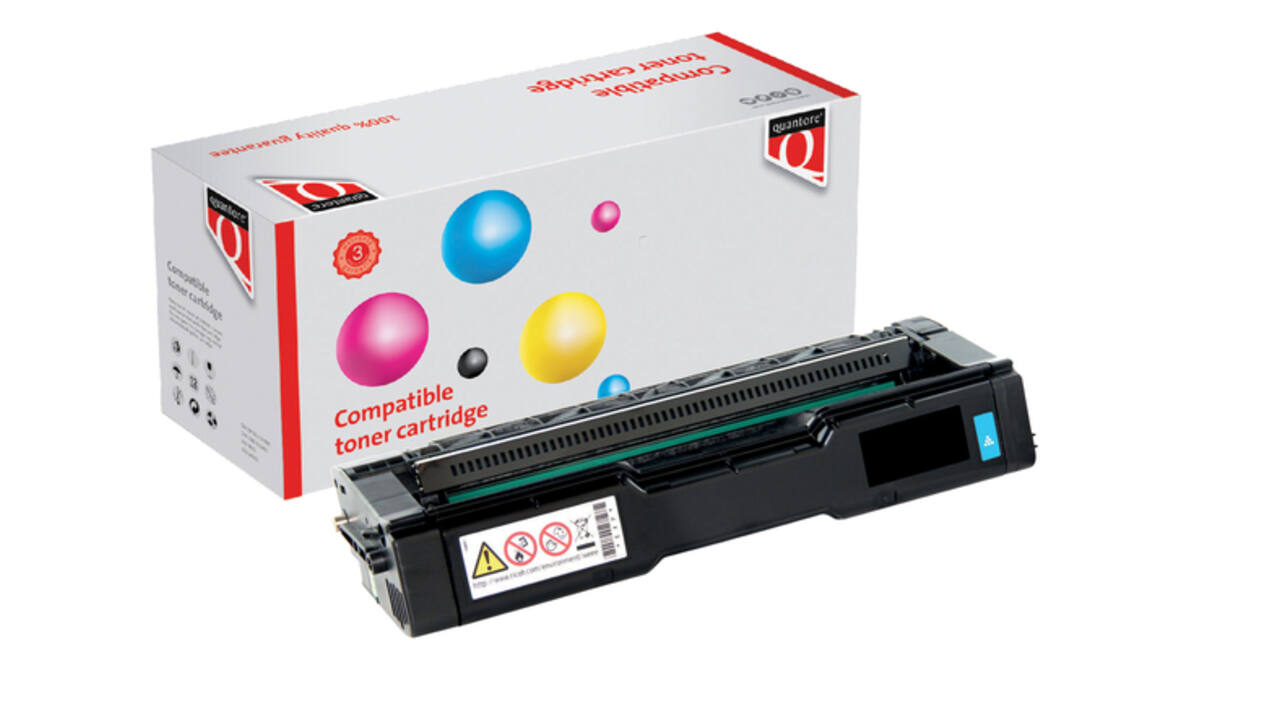 Toner Quantore alternatief tbv Ricoh 407900 blauw