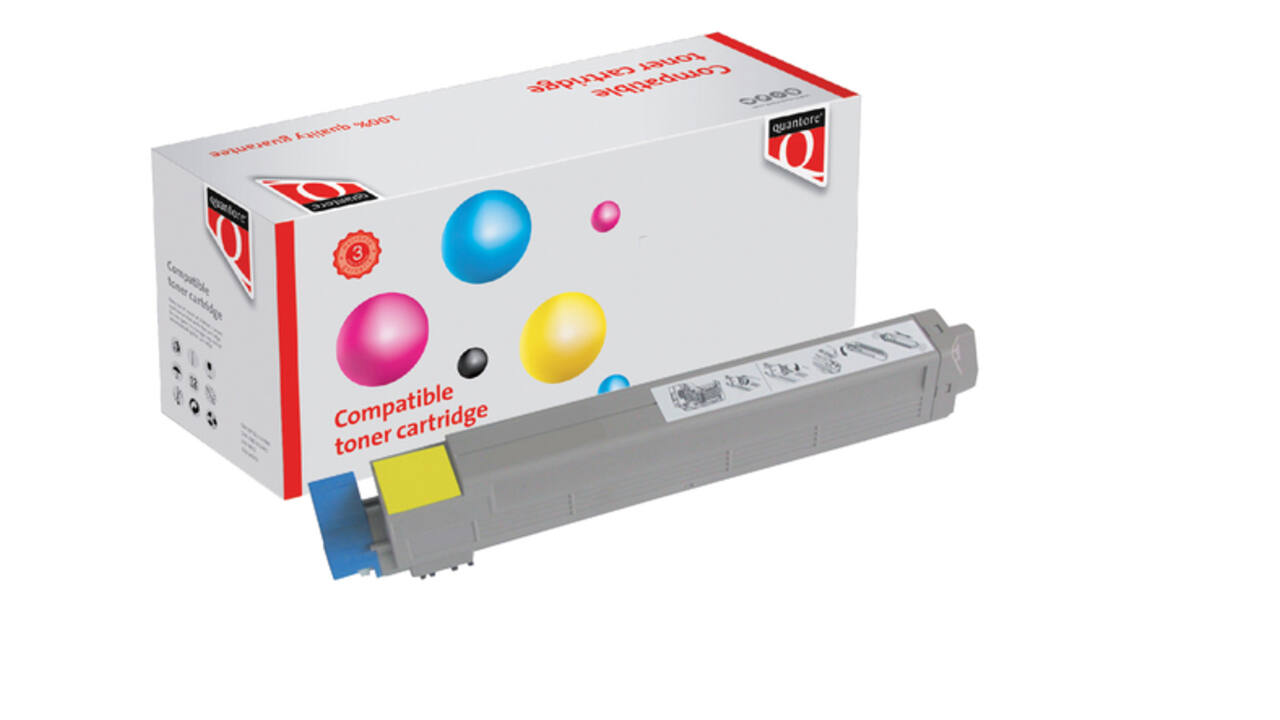 Tonercartridge Quantore Oki 44643001 yellow