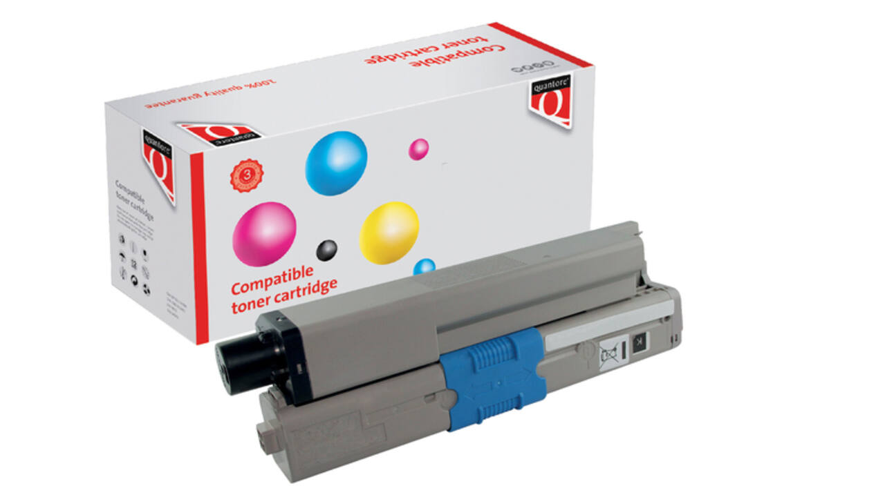 Tonercartridge Quantore alternatief tbv Oki 46507616 zwart