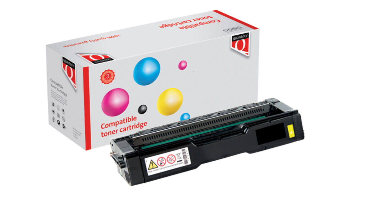 Toner Quantore alternatief tbv Ricoh 407902 geel