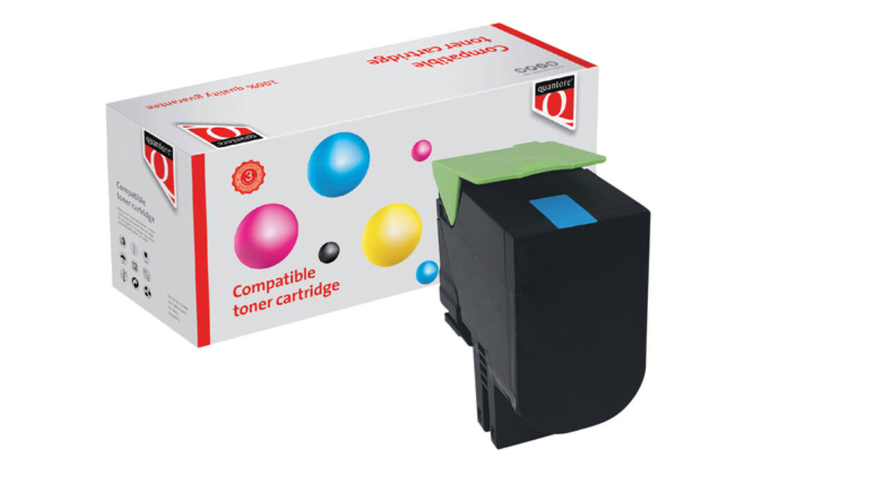Tonercartridge Quantore alternatief tbv Lexmark 24B6008 blauw