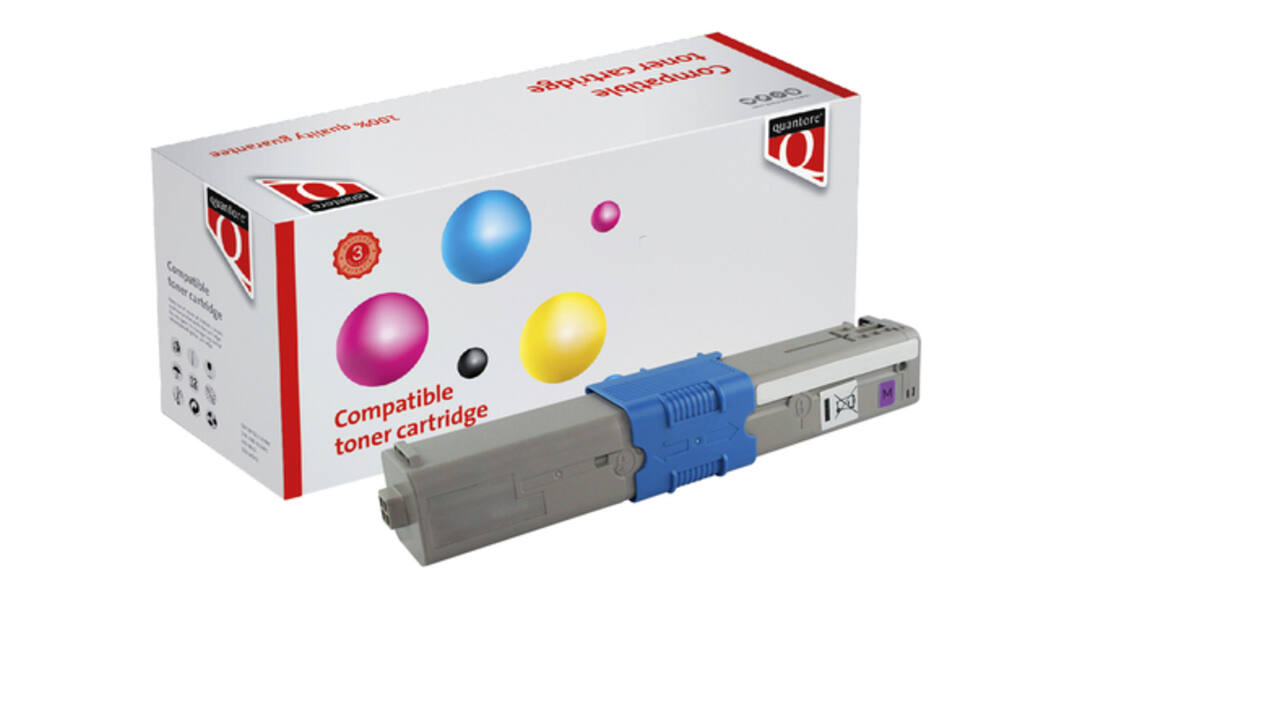 Toner Quantore alternatief tbv Oki 46508710 rood