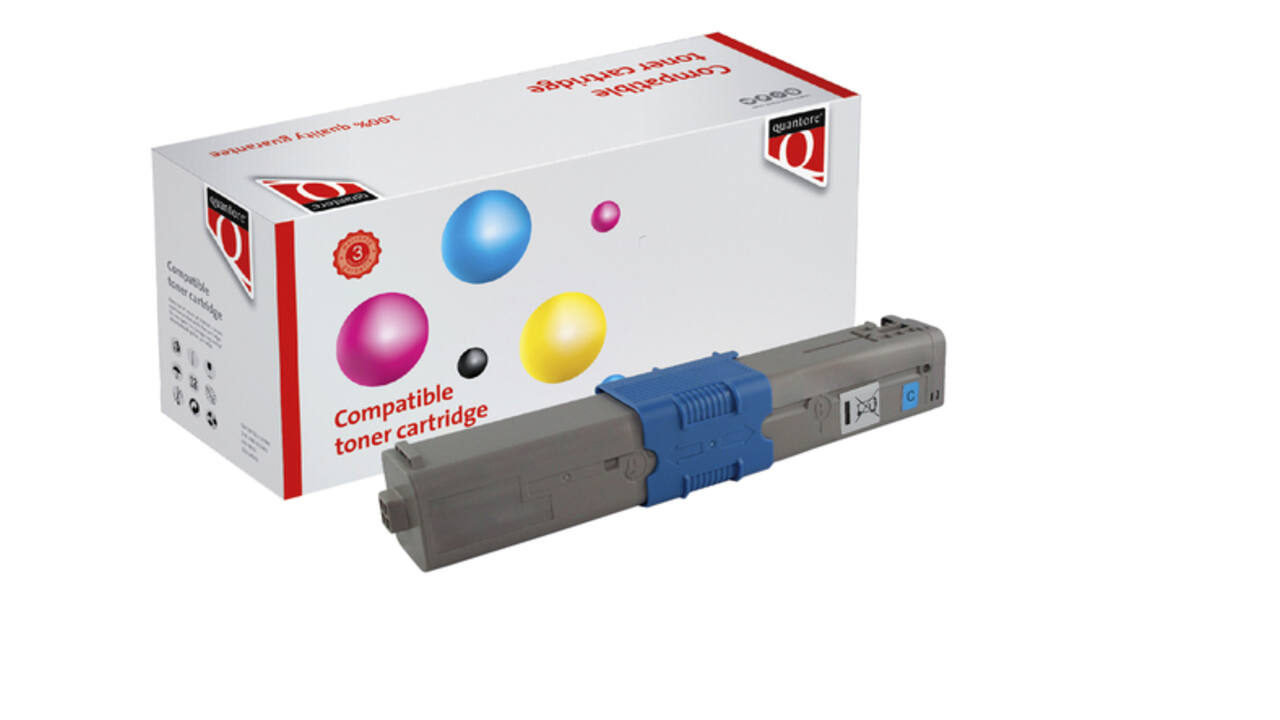 Toner Quantore alternatief tbv Oki 46490607 blauw