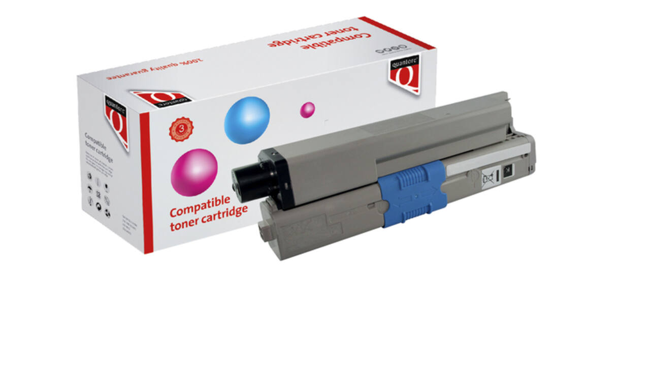 Toner Quantore alternatief tbv Oki 44973512 zwart