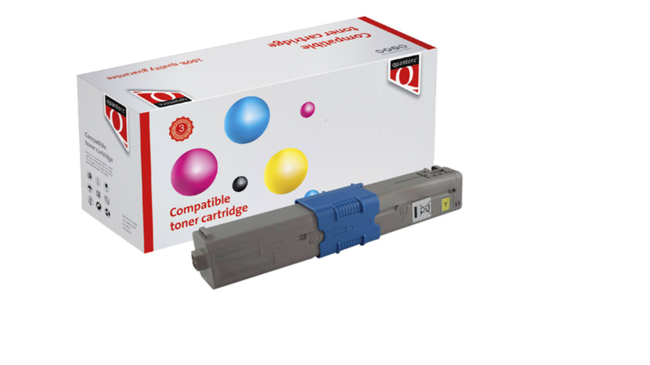 Toner Quantore alternatief tbv Oki 44844505 geel