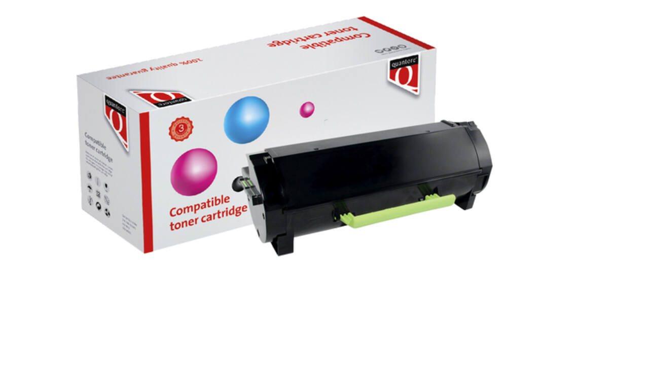 Tonercartridge Quantore alternatief tbv Lexmark 24B6035 zwart