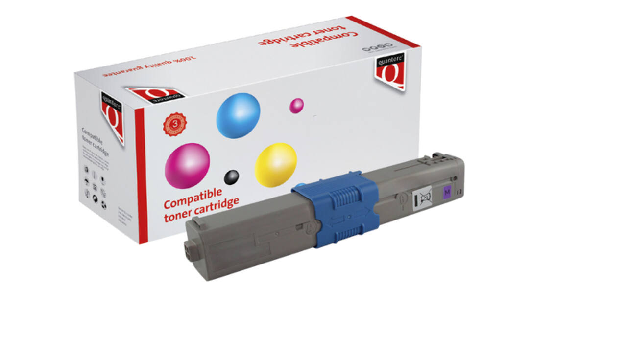 Toner Quantore alternatief tbv Oki 46471102 rood