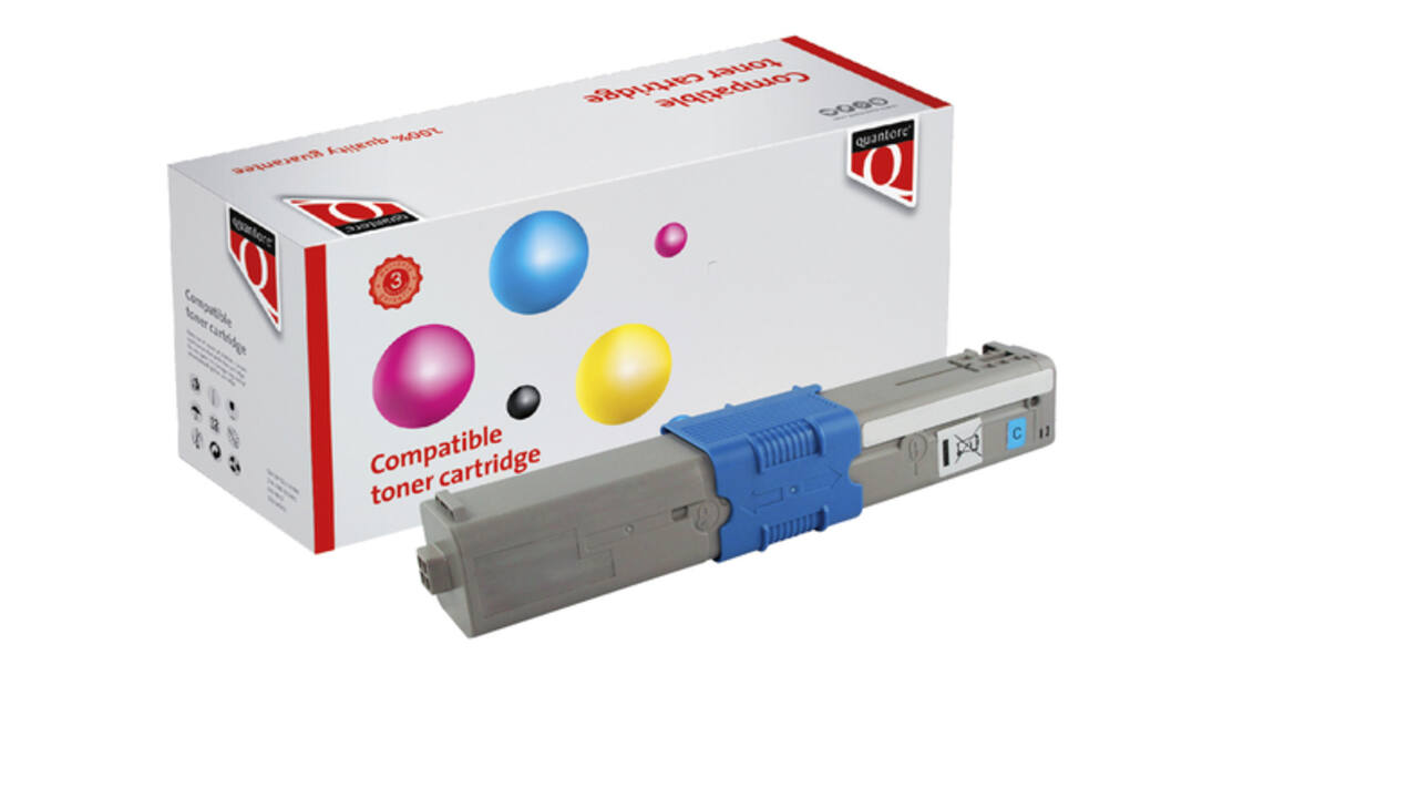 Toner Quantore alternatief tbv Oki 46507615 blauw