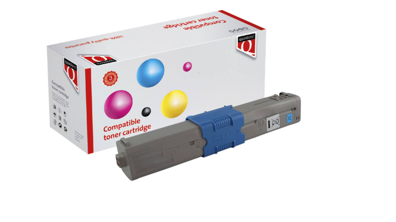 Toner Quantore alternatief tbv Oki 46471103 blauw