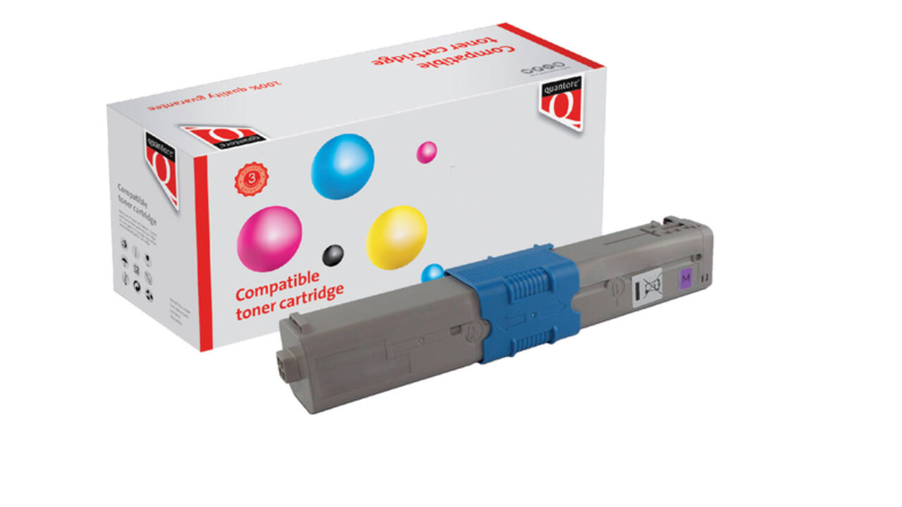 Toner Quantore alternatief tbv Oki 46490606 rood