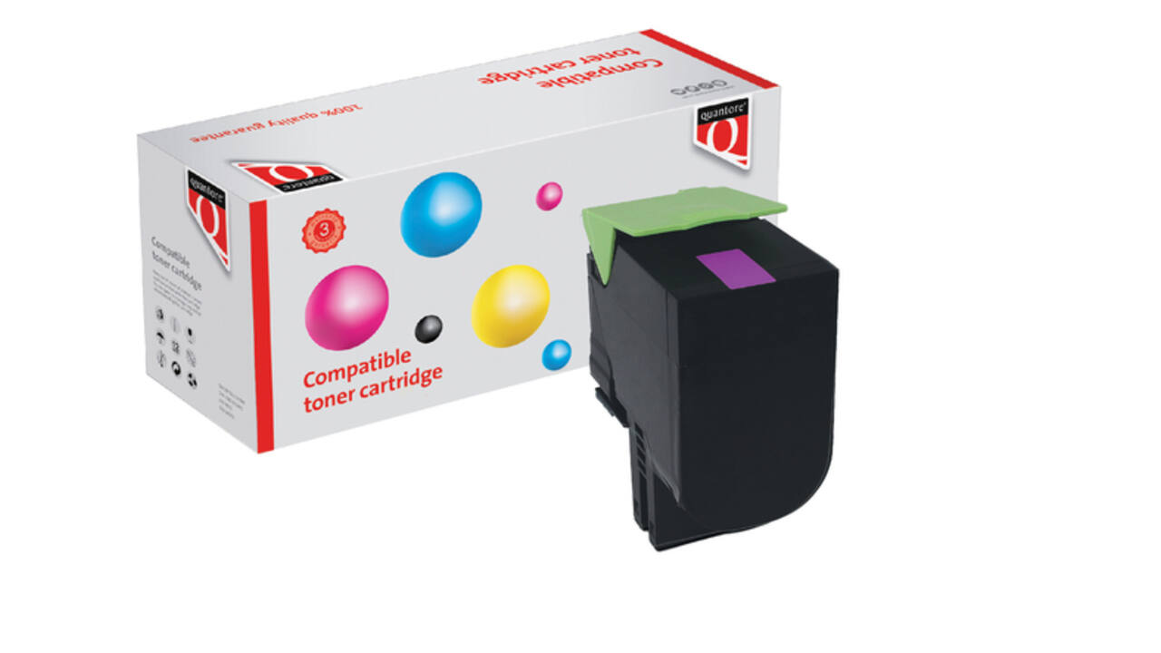 Tonercartridge Quantore alternatief tbv Lexmark 24B6009 rood