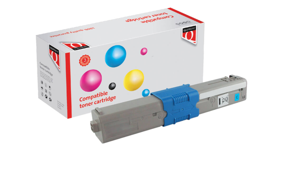 Toner Quantore alternatief tbv Oki 44973511 blauw