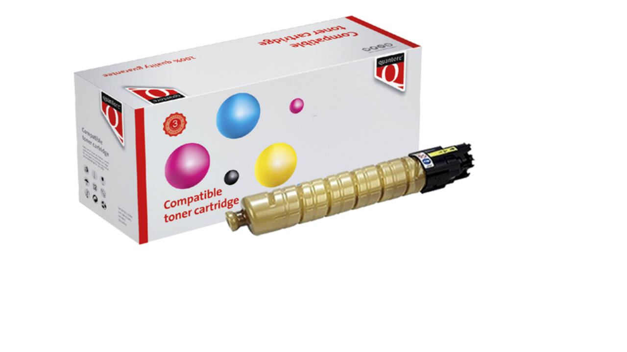 Toner Quantore alternatief tbv Ricoh 842082 geel