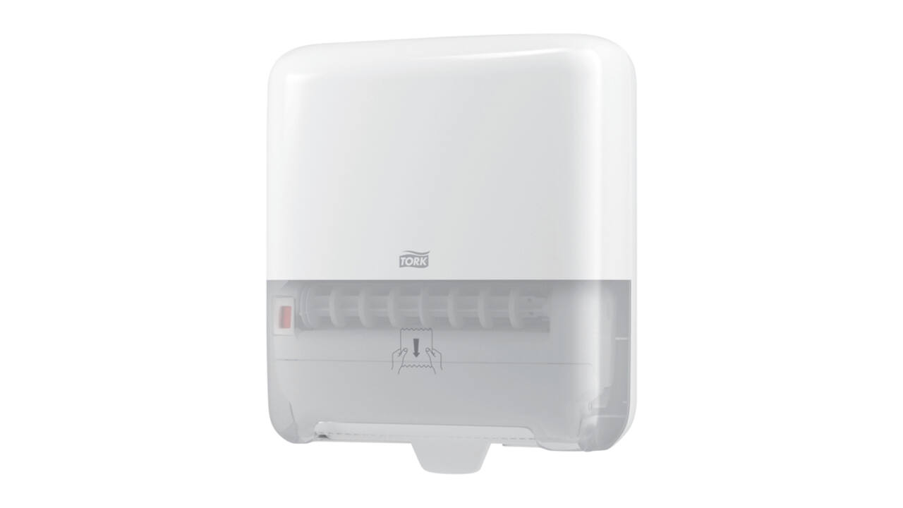 Handdoekroldispenser Tork H1 Elevation Matic wit 551000