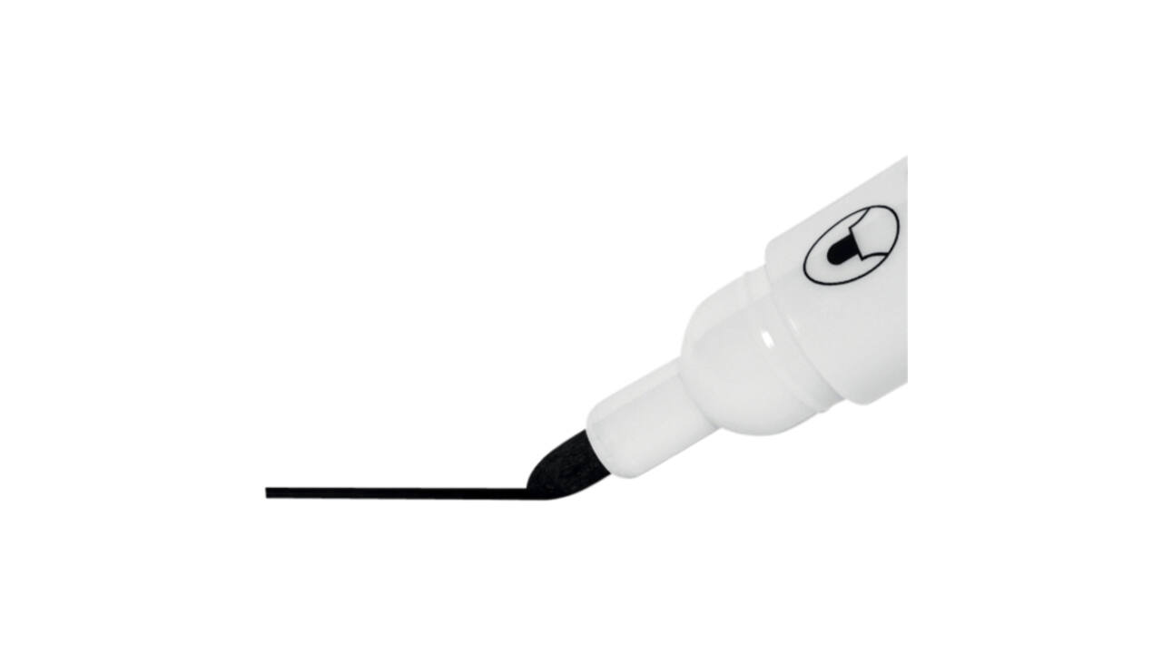 Whiteboardmarker Nobo Glide rond zwart 2mm
