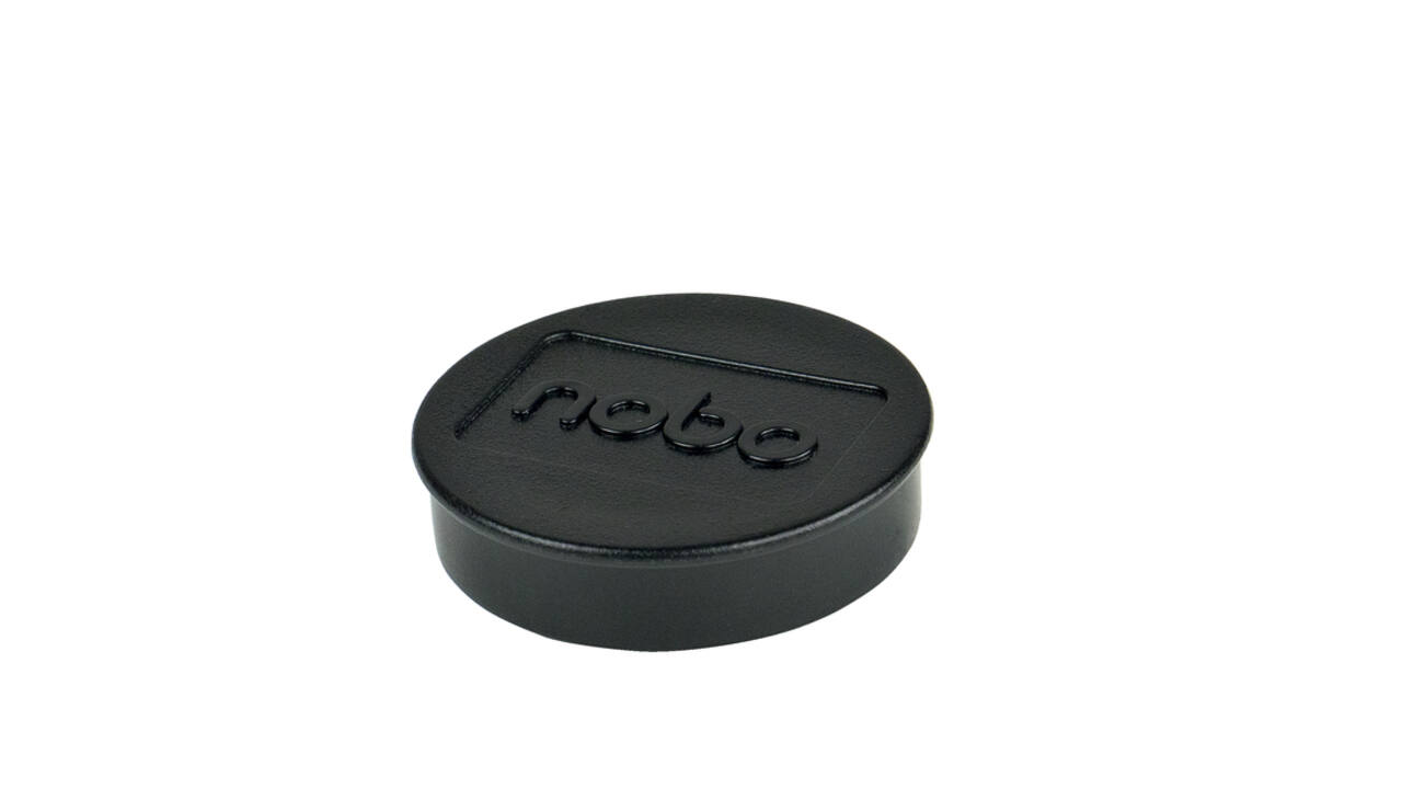 Magneet Nobo 38mm zwart 10 stuks