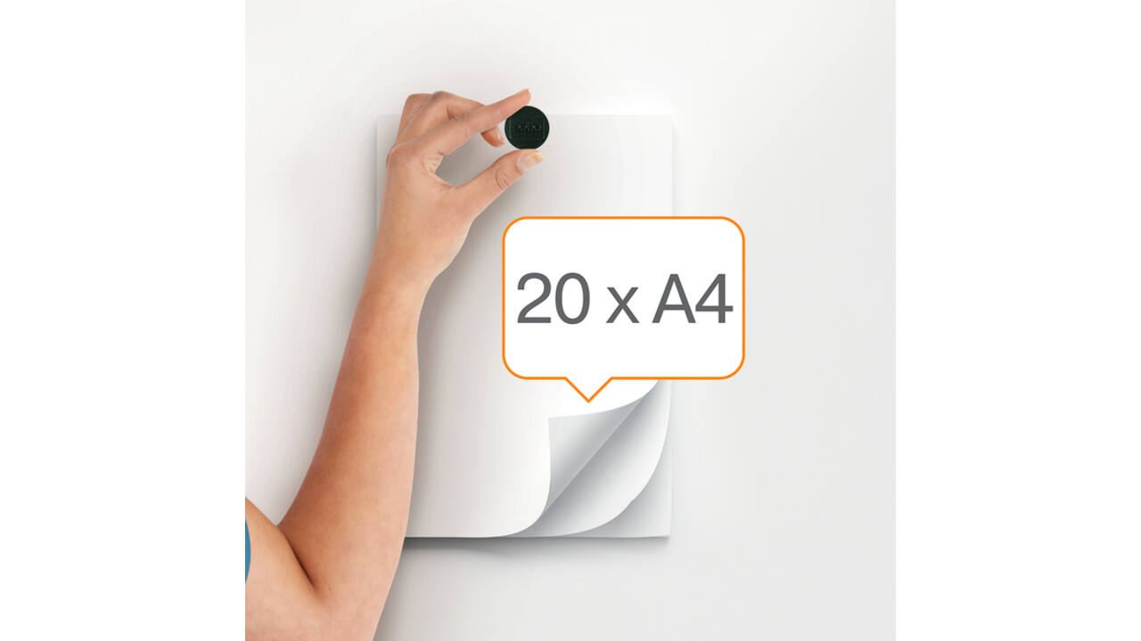 Magneet Nobo 38mm zwart 10 stuks