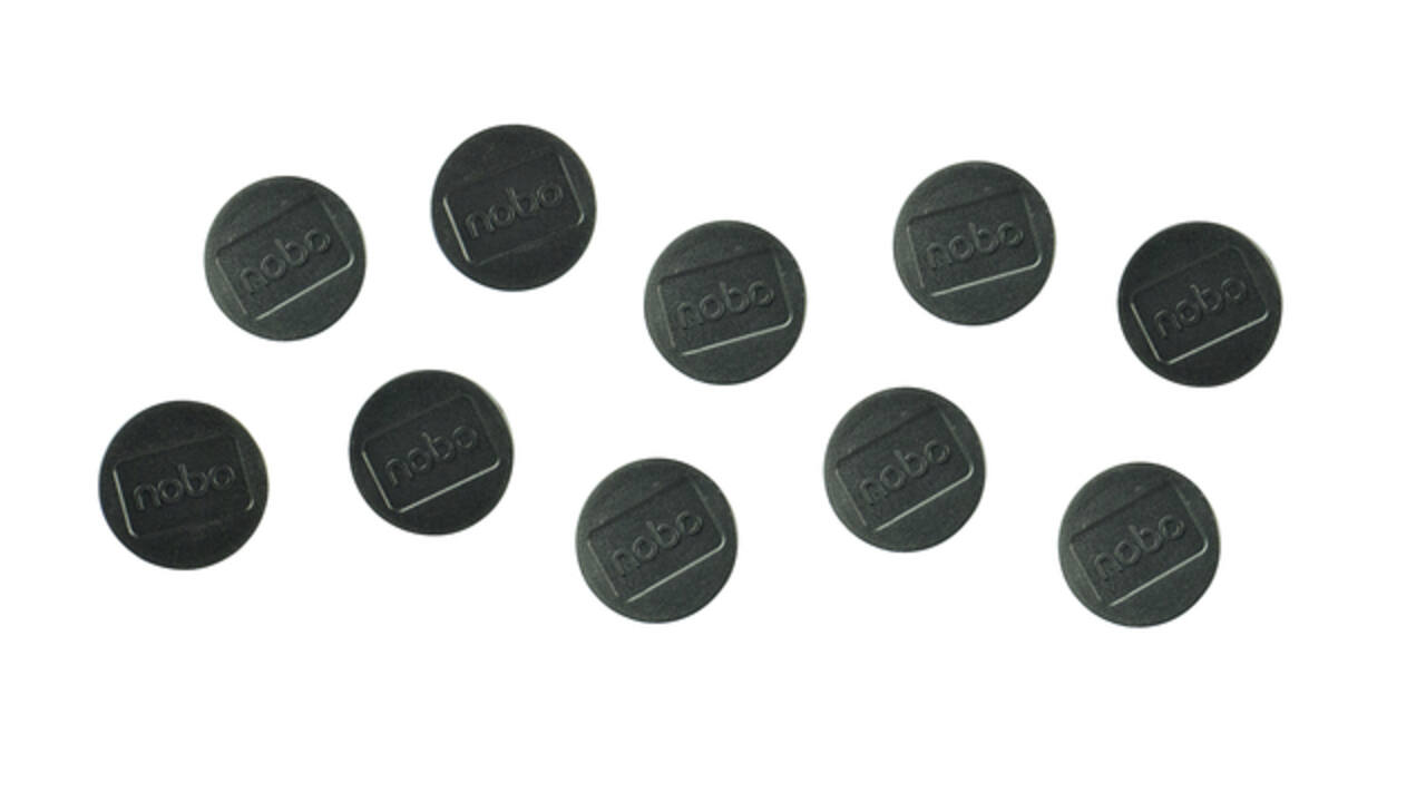 Magneet Nobo 32mm zwart 10 stuks