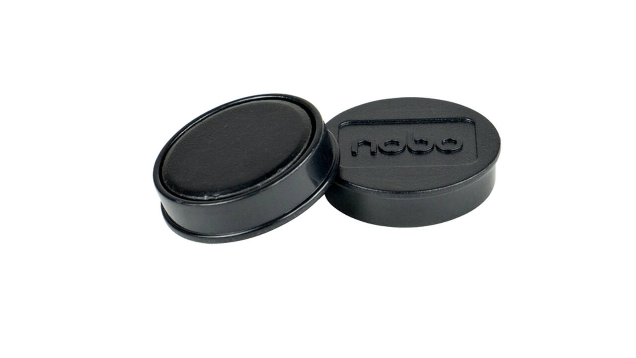 Magneet Nobo 32mm zwart 10 stuks