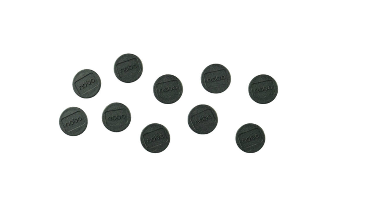 Magneet Nobo 13mm zwart 10 stuks
