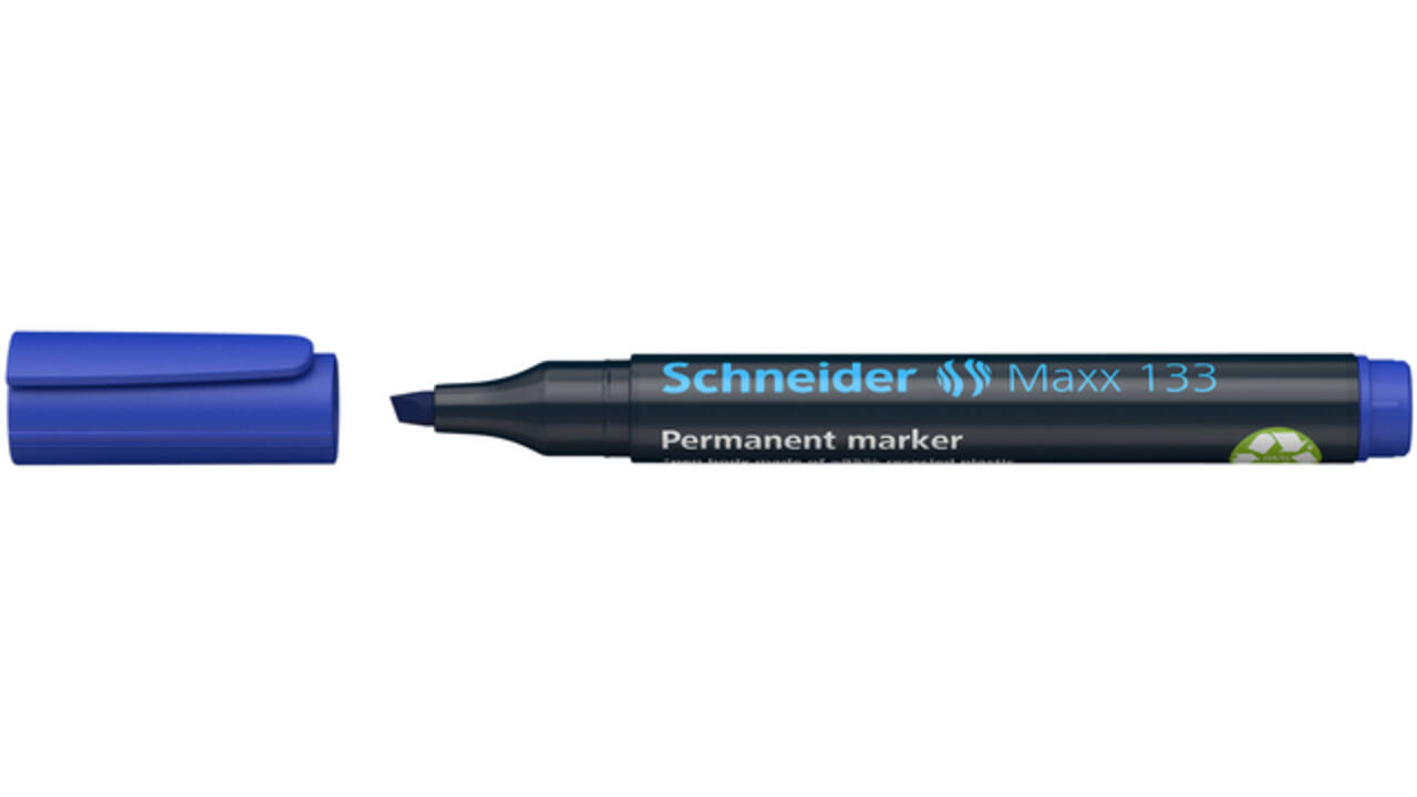 Permanent marker Schneider Maxx 133 schuin 1-4mm blauw