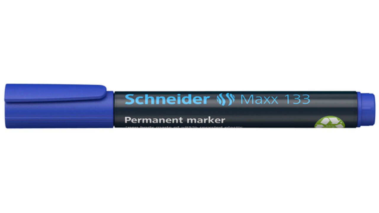Permanent marker Schneider Maxx 133 schuin 1-4mm blauw