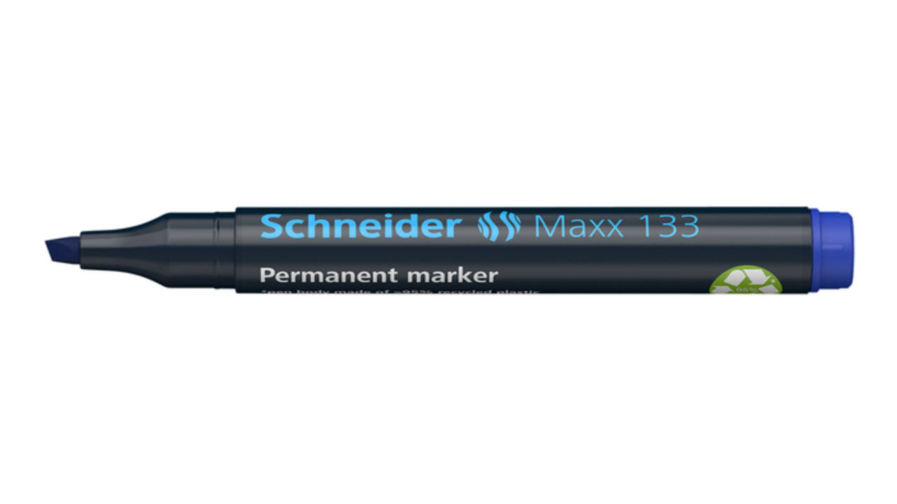 Permanent marker Schneider Maxx 133 schuin 1-4mm blauw