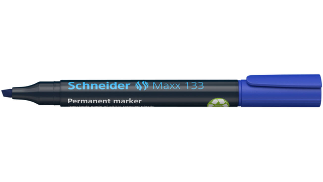 Permanent marker Schneider Maxx 133 schuin 1-4mm blauw