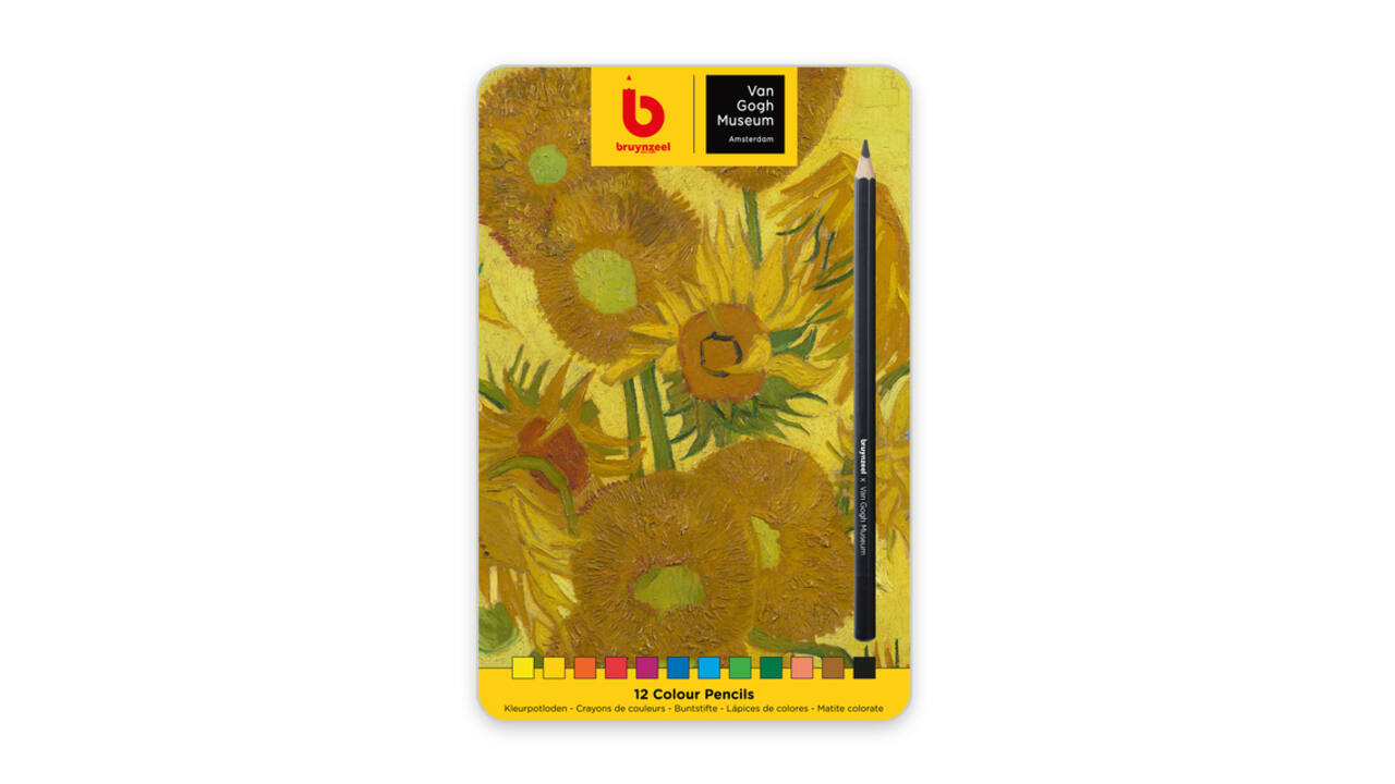 Kleurpotloden Bruynzeel Van Gogh Museum assorti blik à 12 stuks