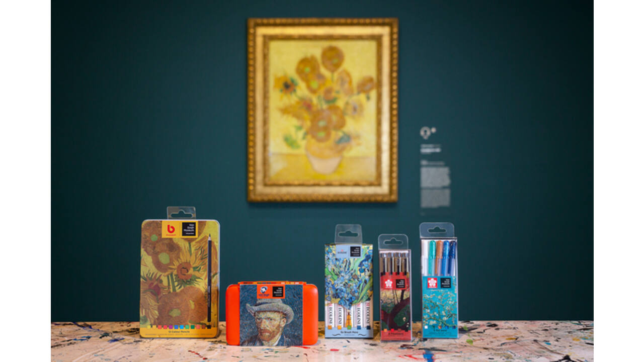 Kleurpotloden Bruynzeel Van Gogh Museum assorti blik à 12 stuks