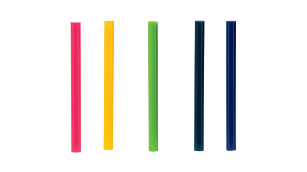 Lijmpatroon Rapid 7mm 5 kleuren assorti 36 stuks