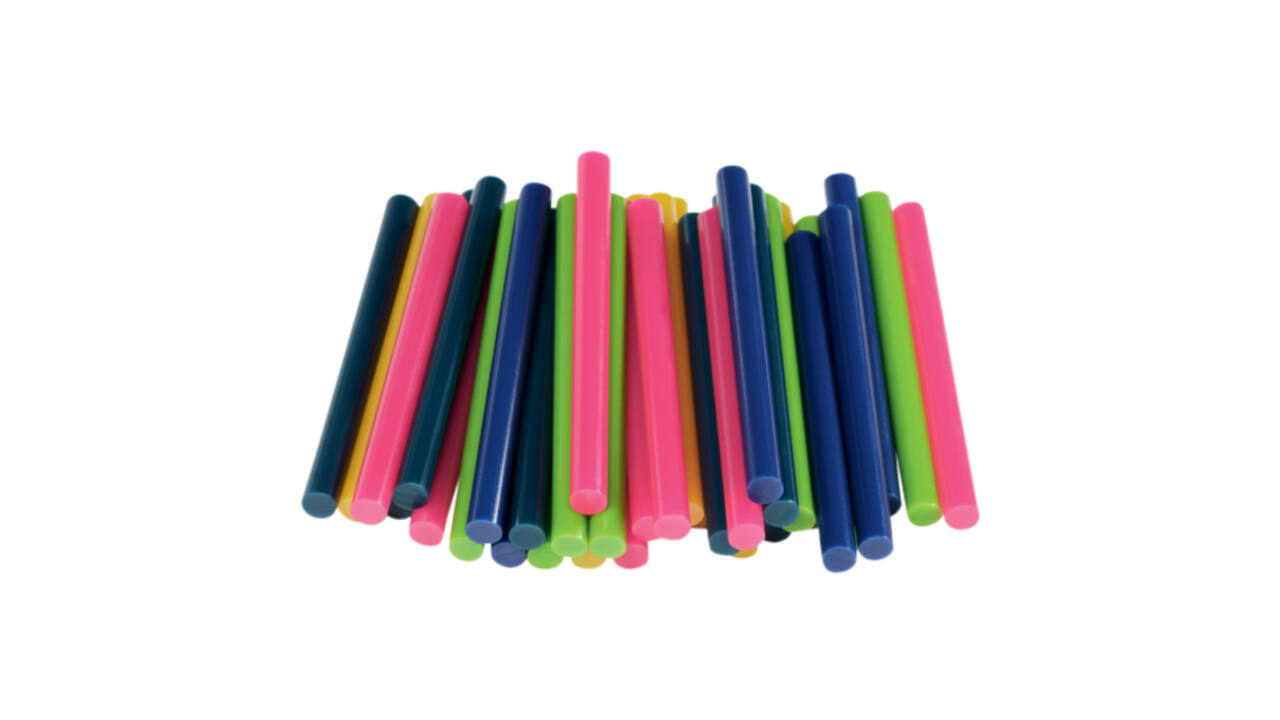 Lijmpatroon Rapid 7mm 5 kleuren assorti 36 stuks
