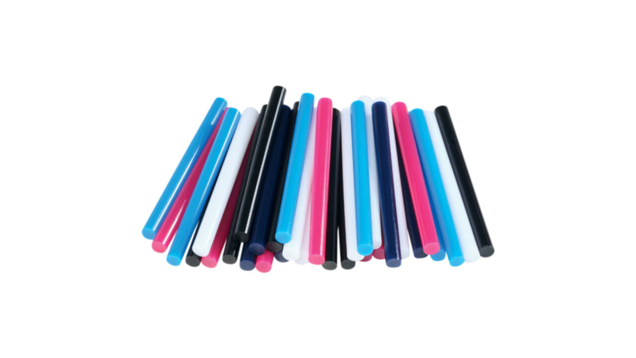 Lijmpatroon Rapid 7mm 5 kleuren assorti 36 stuks