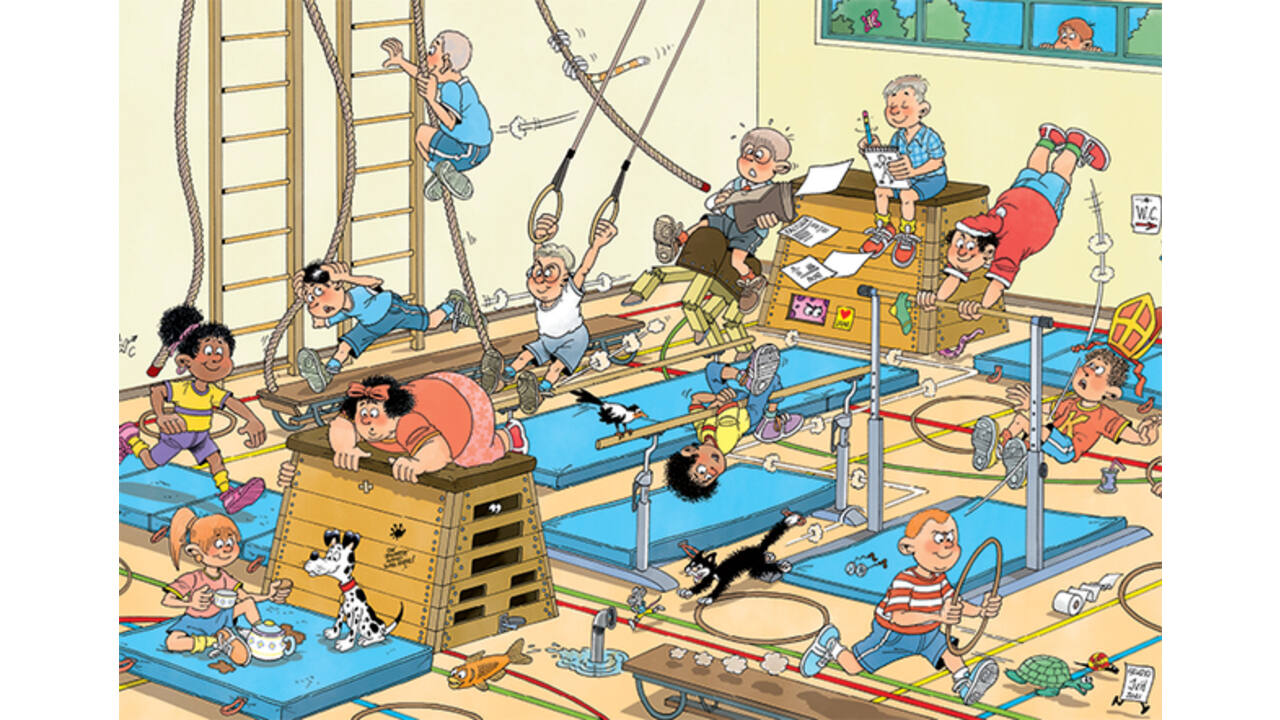 Puzzel Jan van Haasteren Junior Apenkooien 240 stukjes