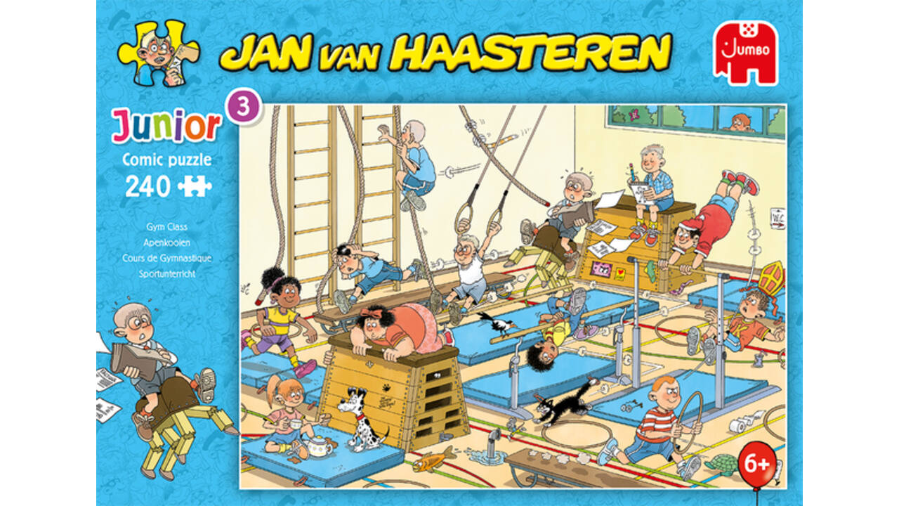 Puzzel Jan van Haasteren Junior Apenkooien 240 stukjes