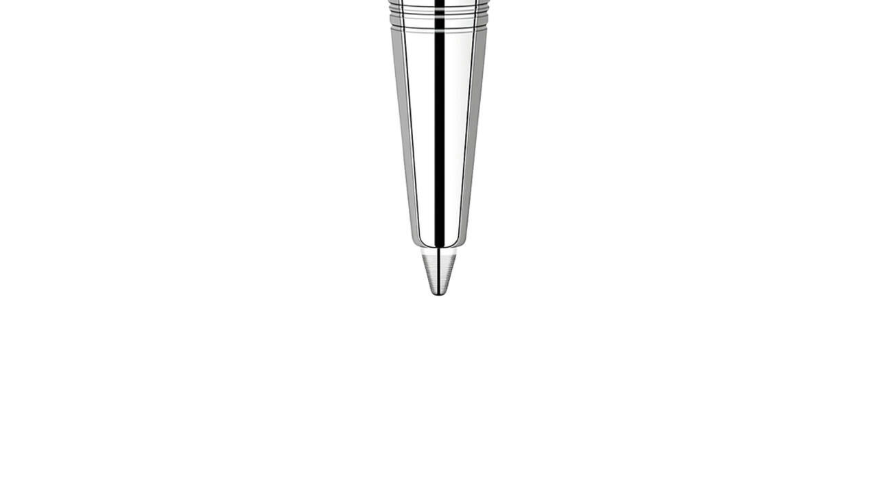 Balpenvulling Parker Quinkflow medium zwart blister à 3 stuks