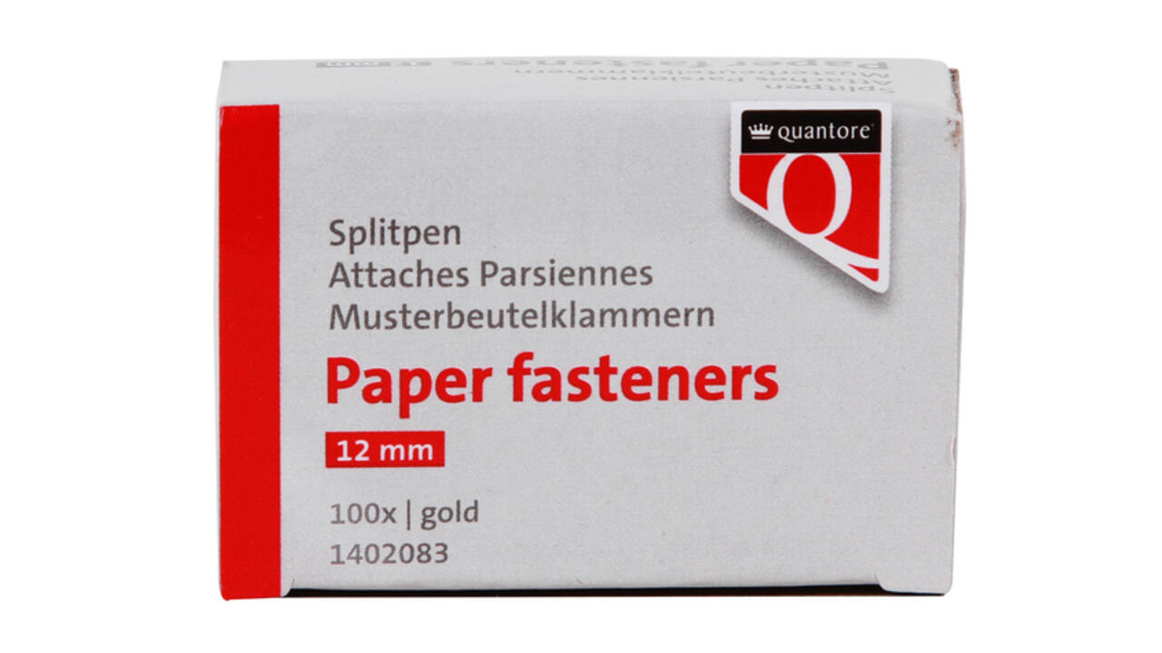 Splitpen Quantore 12mm 100 stuks goud