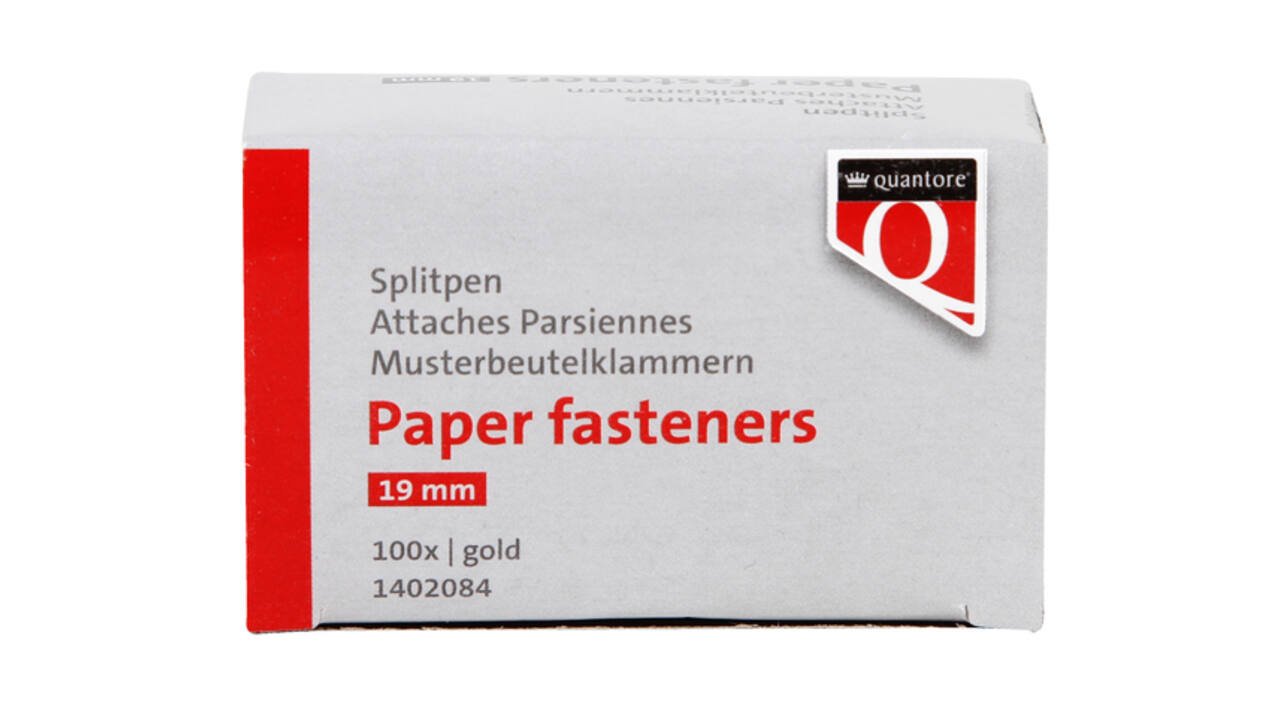 Splitpen Quantore 19mm 100 stuks goud