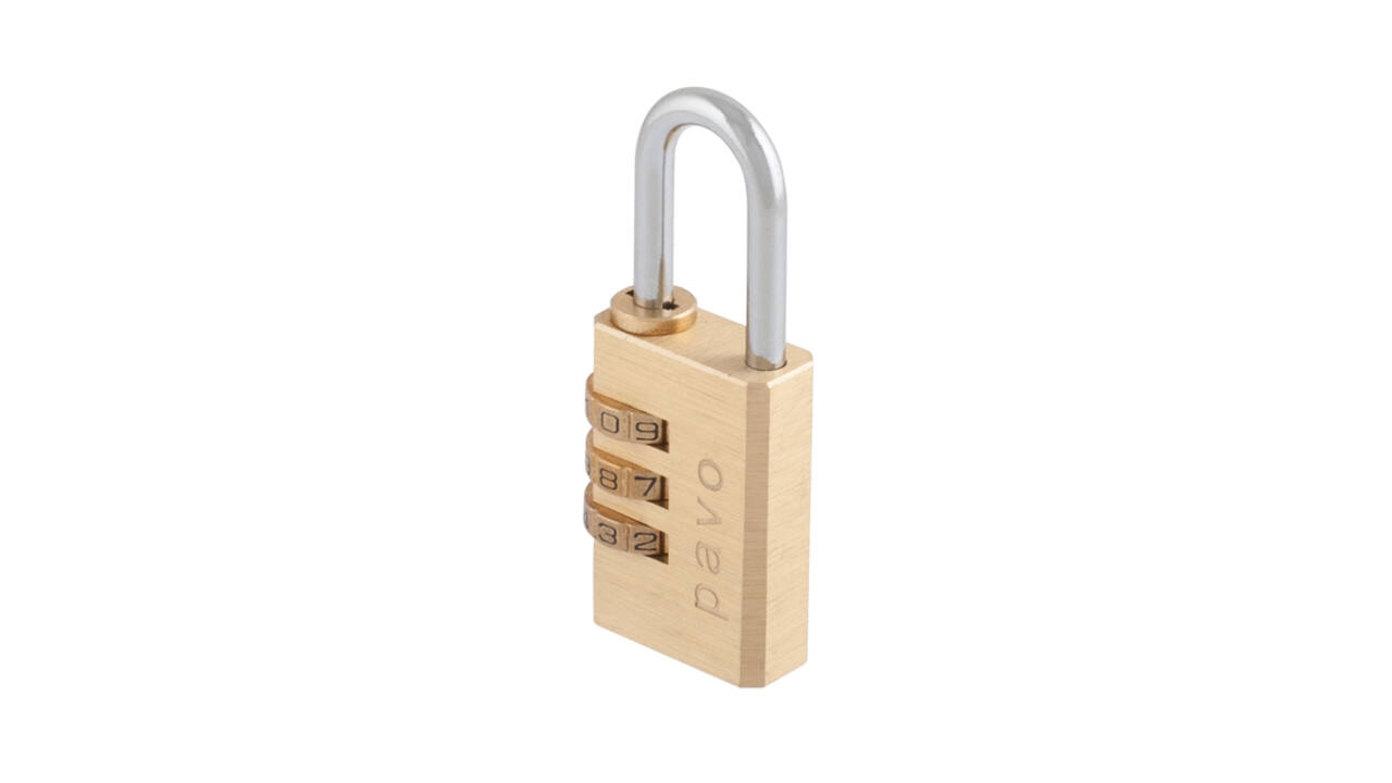 Hangslot Pavo met cijferslot 41x28x12mm