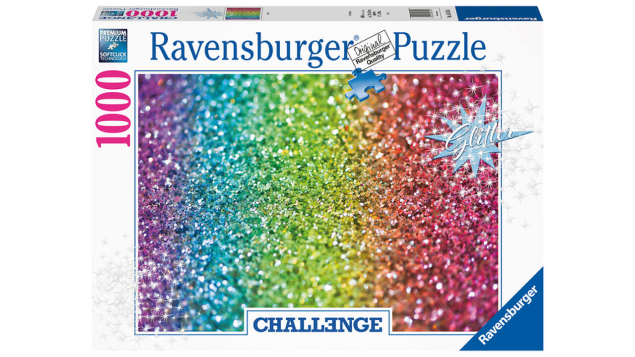Puzzel Ravensburger Glitter challenge 1000 stukjes