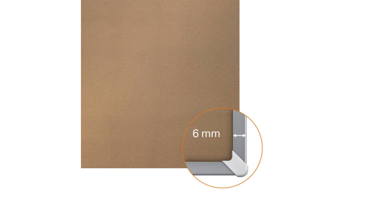 Prikbord Nobo Impression Pro widescreen 50x89cm kurk